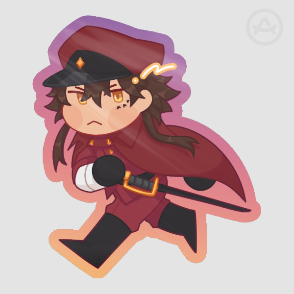 [BSD] Tetchou Sticker Colored Edge 2in