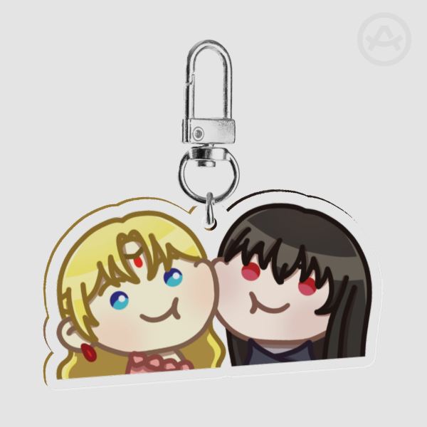 Who Made Me A Princess Couple Keychain