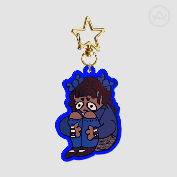 traumatized veronica sawyer keychain