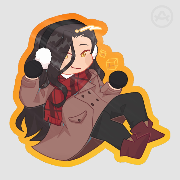 [BSD] Rimbaud Die Cut Sticker Colored Edge 2in