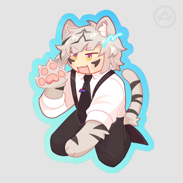 [BSD] Atsushi Die Cut Sticker Colored Edge 2in