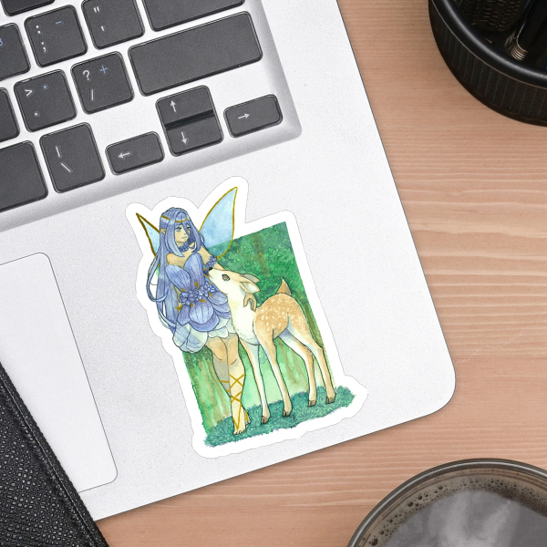 Delphinium Fairy | Hot Foil Stickers