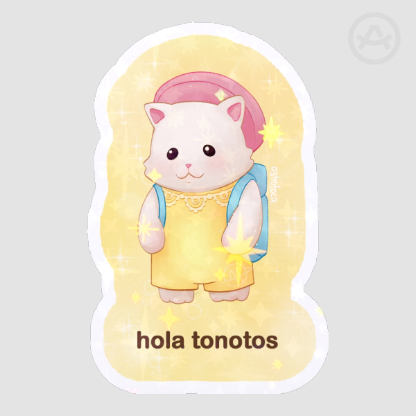 Hola Tonotos Die Cut Sticker