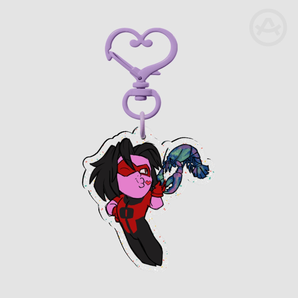 Oliver Grayson Glitter Acrylic Keychain