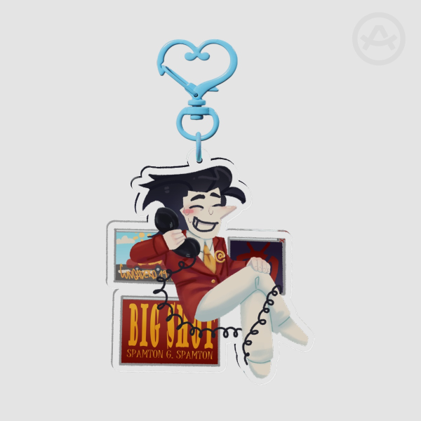 Spamton BSE and Puppet Keychain