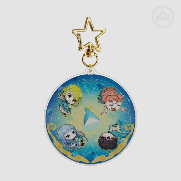 Epoxy Glitter Acrylic Keychains