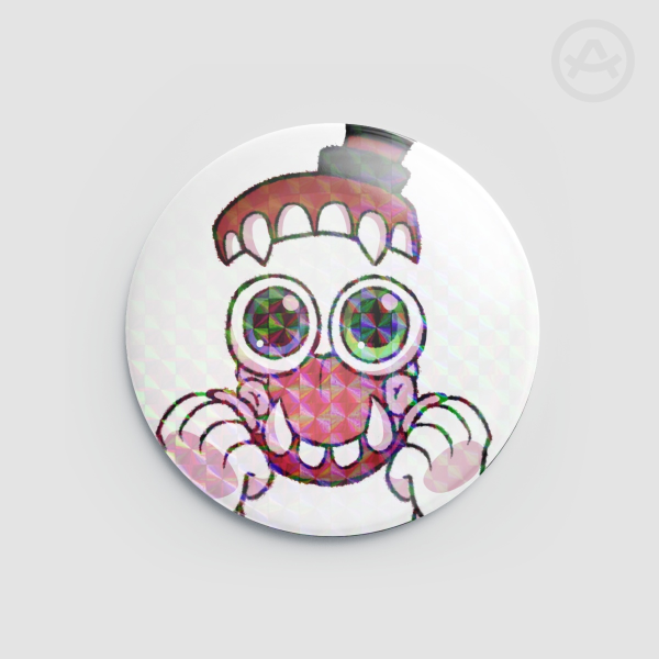 Caine Button Pin