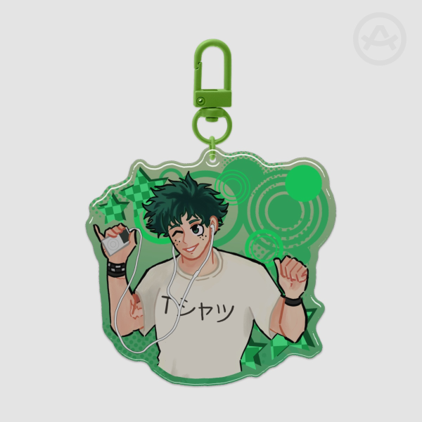 Deku ♥ MHA ♥ Epoxy Clear Acrylic Keychain