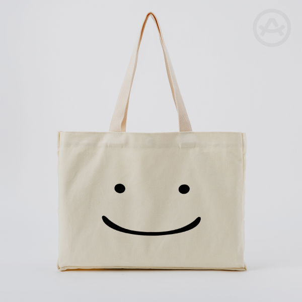 Ditto | Vertical Part-print Canvas Tote Bags - 16.9″x12.6″x3.1″(43x32x8cm)