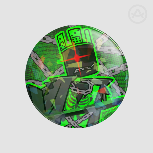 1x1x1x1 Broken Glass Badge