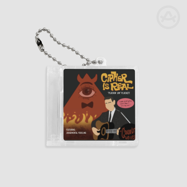 "Pluckin' Jim" Pluckett - Cipher Is Real | CD Keychain