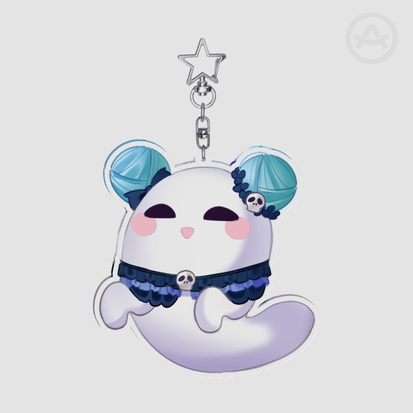Uruha Rushia: Ghost Keychain
