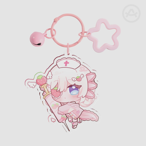 Strawberry Chiisana Acrylic Keychain