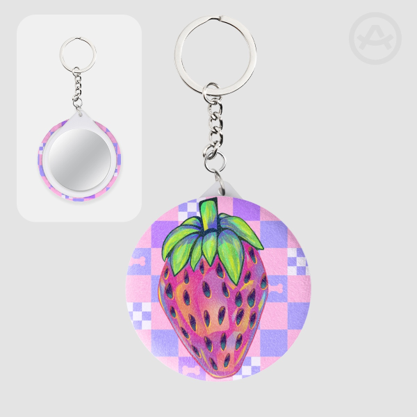 Strawberry dream Mirror Keychain