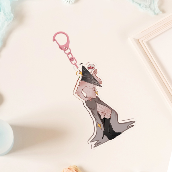 Pyramid head pinup keychain