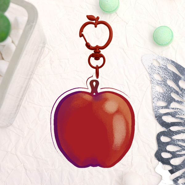 Apple Acrylic Keychain