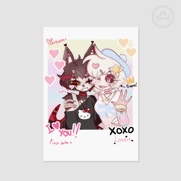 Huskerdust first date polaroid print