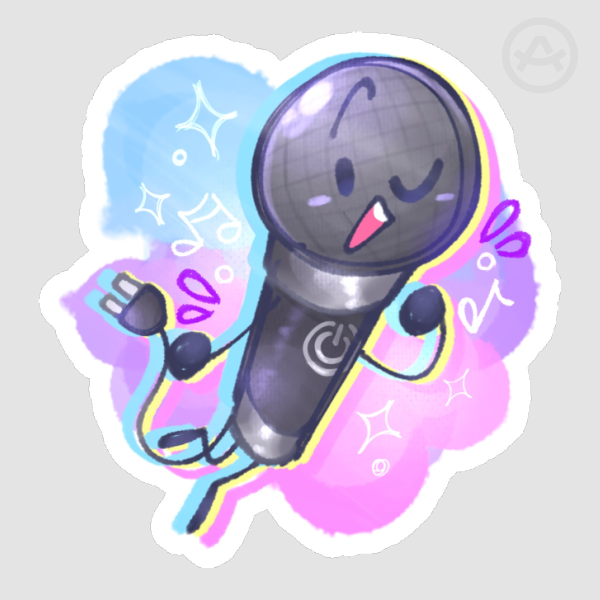 Inanimate Insanity Microphone Sticker