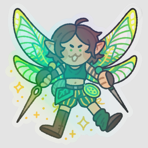 Thimble - CR4 - Clear Holo Vinyl Sticker