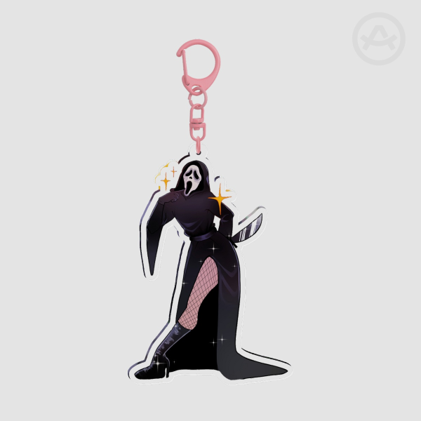 Ghostface Pinup acrylic keychain