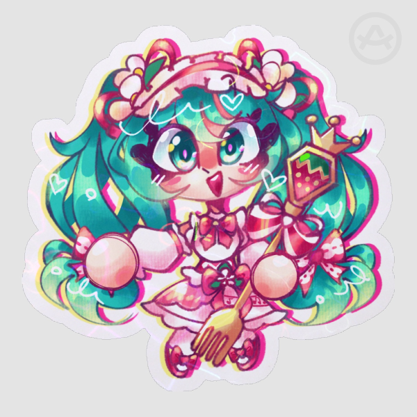 Strawberry Miku Sticker