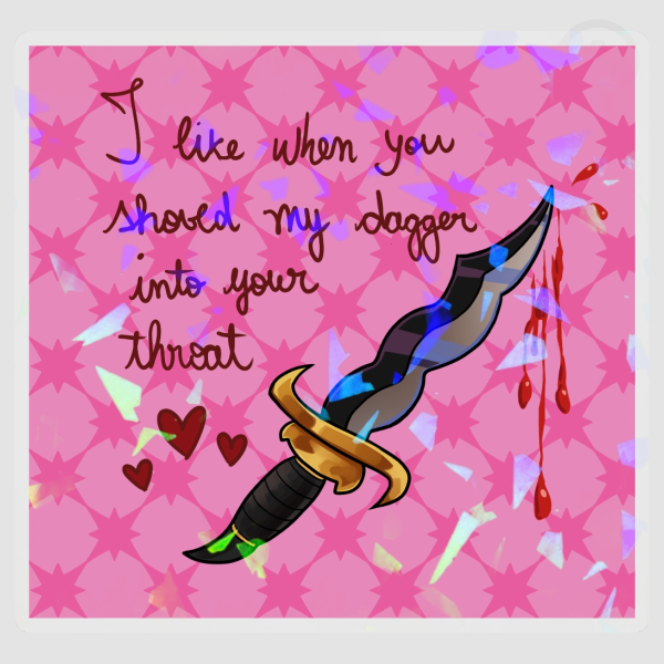 "Kayne's dagger" sticker 1