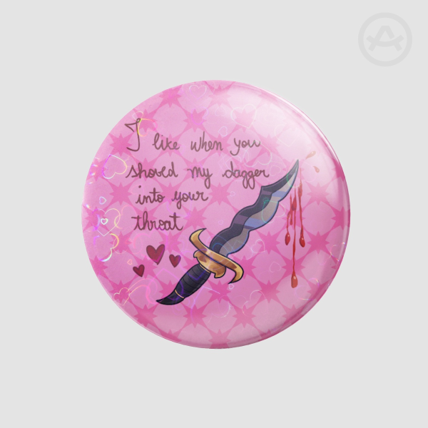 "Kayne's dagger" button