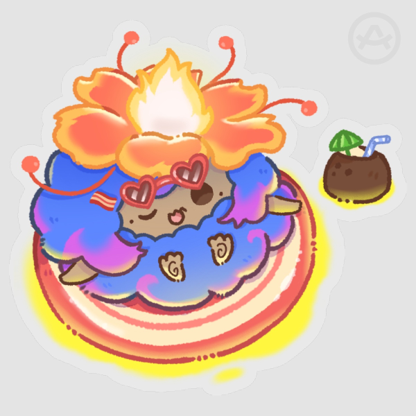Magma Bloom lava pool sticker
