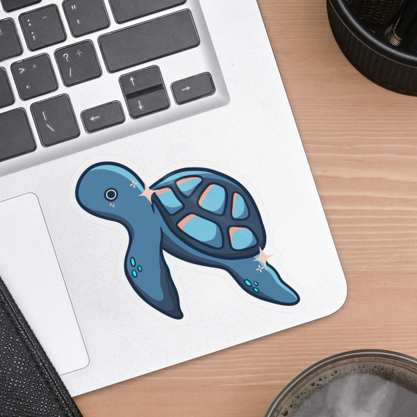 Vinyl Die Cut Stickers - Sea turtle