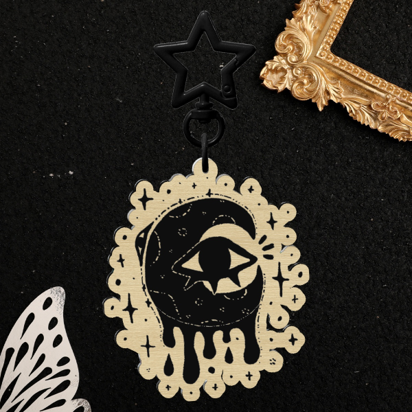 Mooneye Wood Keychain