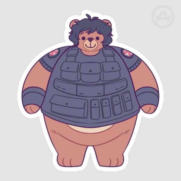 Carlos Tiny Head Sticker