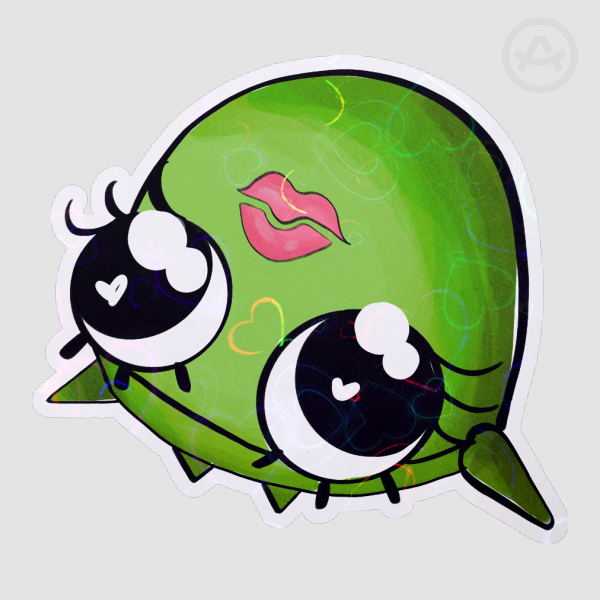 Repo PLACE KISS HERE Sticker GREEN
