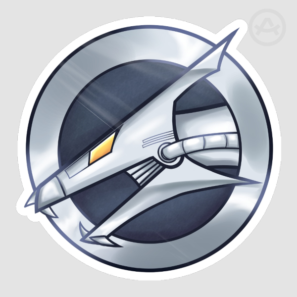 Cyber Style Badge Sticker