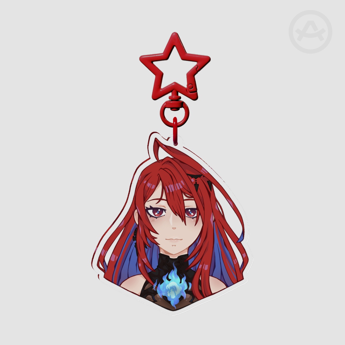Elizabeth Rose Bloodflame Clear Acrylic Keychains