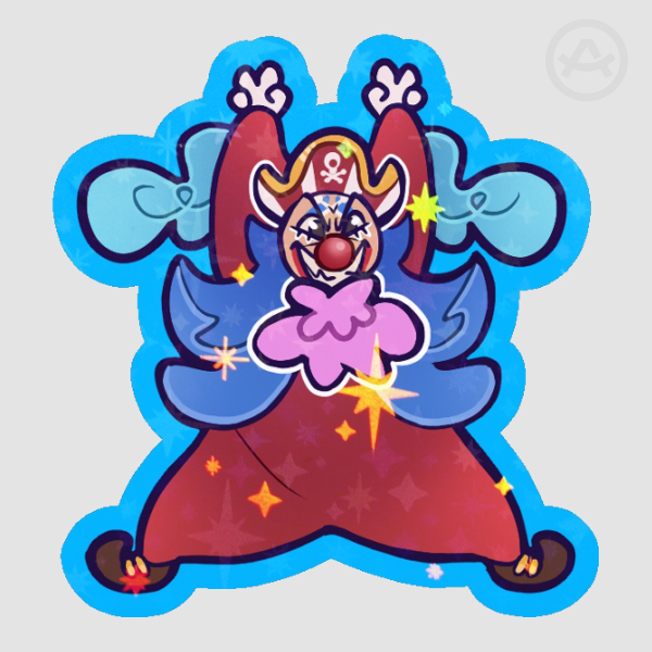 OP - Buggy holo star 2" sticker