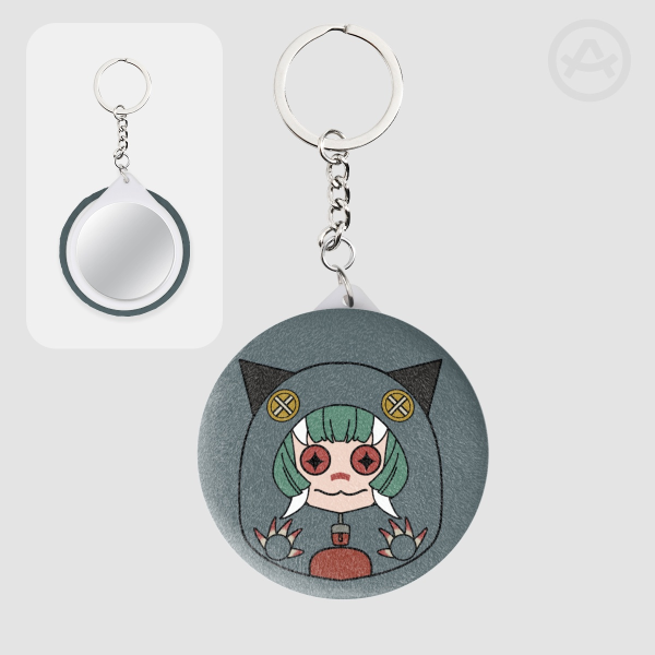 Guita Kaiju-mallow Plush Badge Mirror Keychains