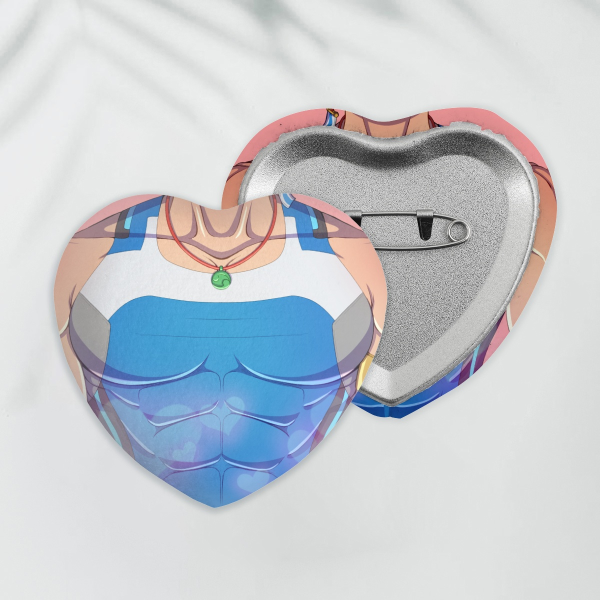 Wuyang Heart Plush Badge
