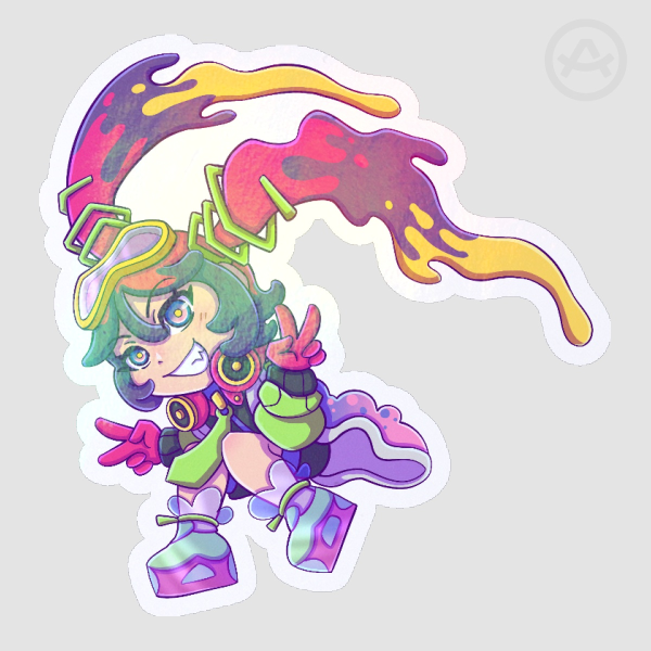 Poison Trainer Miku Holo Sticker