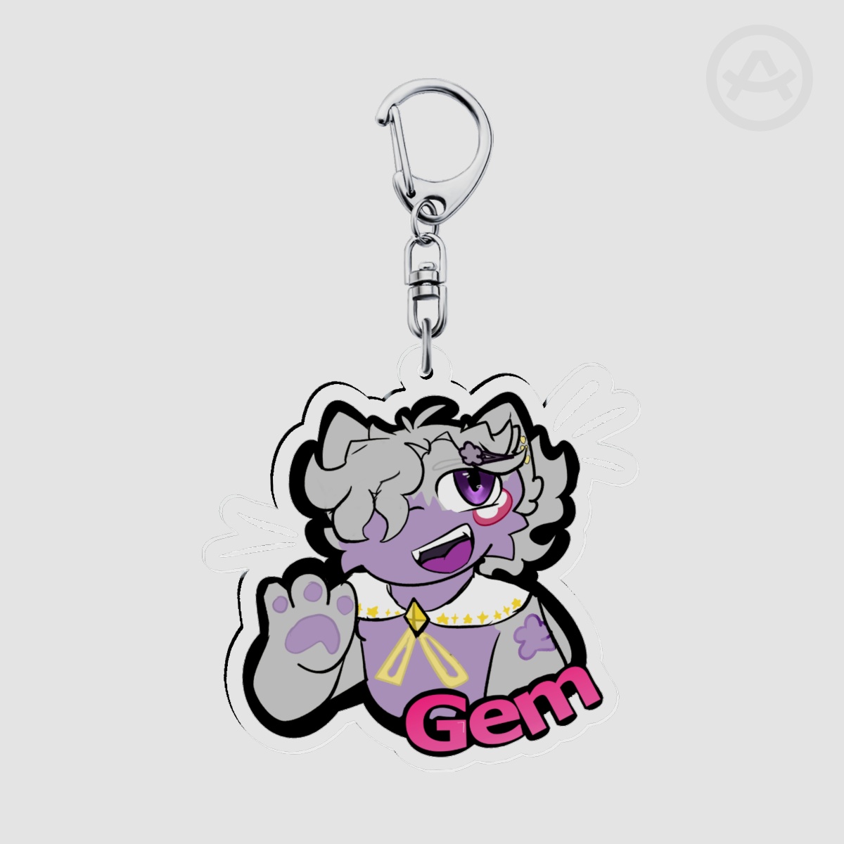 Gem: single character keychains [Shadow diner]