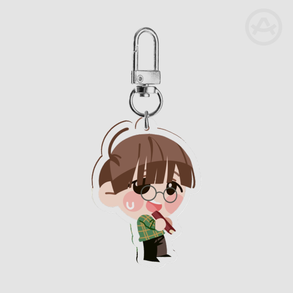 Acorn Clear Acrylic Keychains