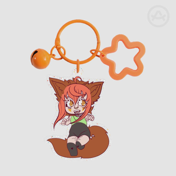 SapphixLycan Glitter Acrylic Keychain