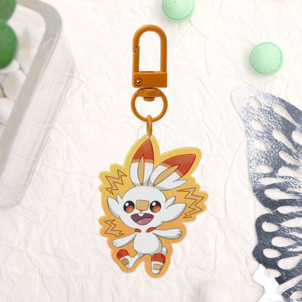 Scorbunny Acrylic Charm