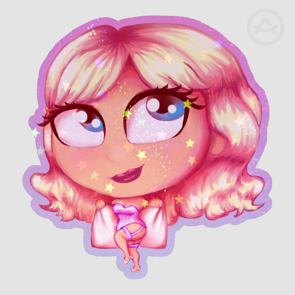 Sabrina Carpenter Colored Edge Die Cut Stickers