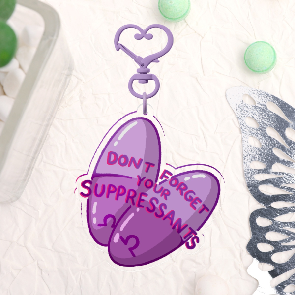 Omega Suppressants Acrylic Keychain