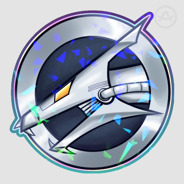 Royal Cyber Style Badge Sticker