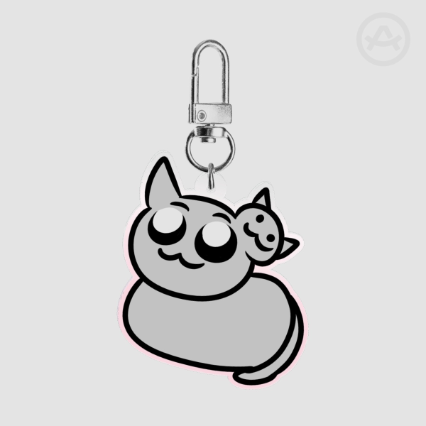 Mewgenics: Stacy Colored Edge Acrylic Keychains