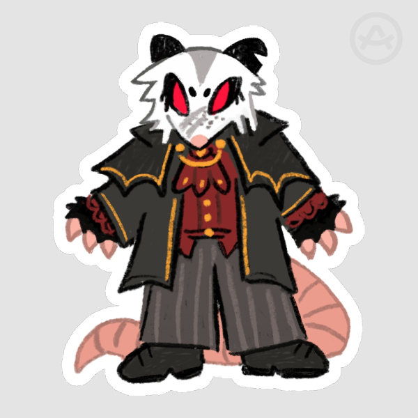 Jack von Pyropossum Sticker