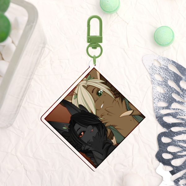 Fruit Blooms Yuletide 2025 - Tyriah and Crash Acrylic Charm