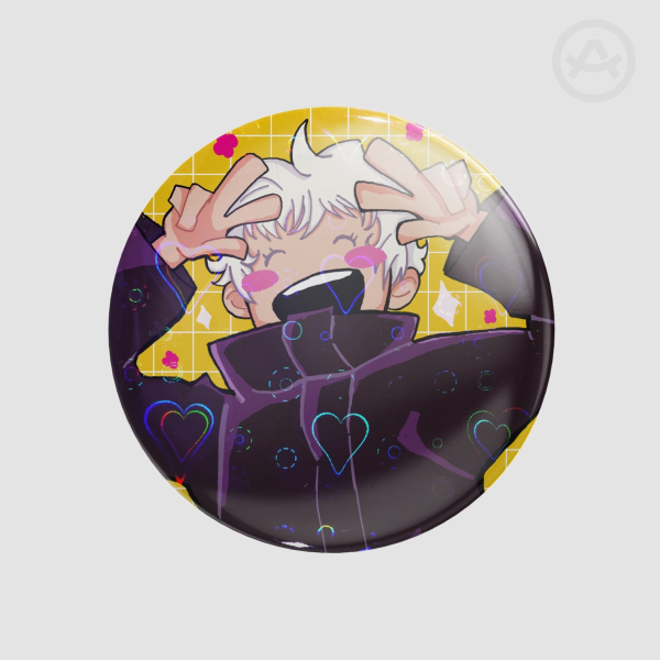 Satoru Gojo Button Pin