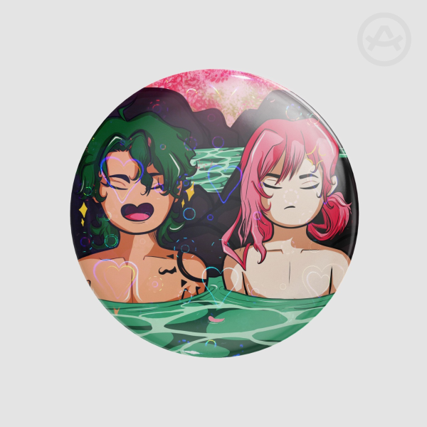 Matchablossom Button Pin